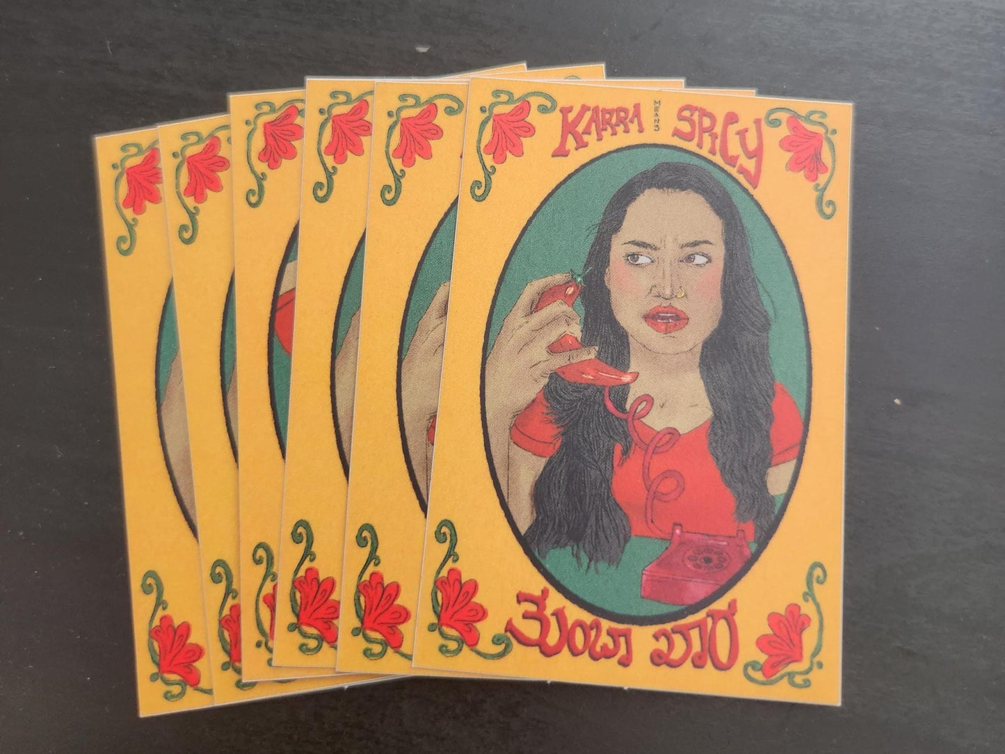 Karra Means Spicy Chili Phone Sticker