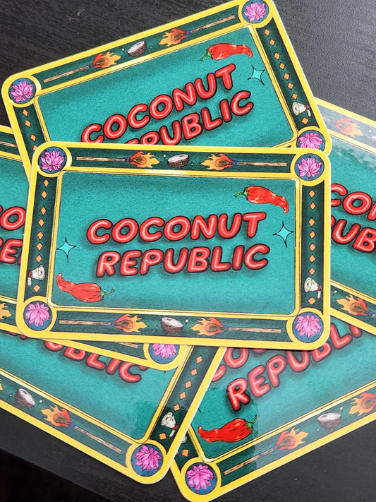 Coconut Republic Sticker
