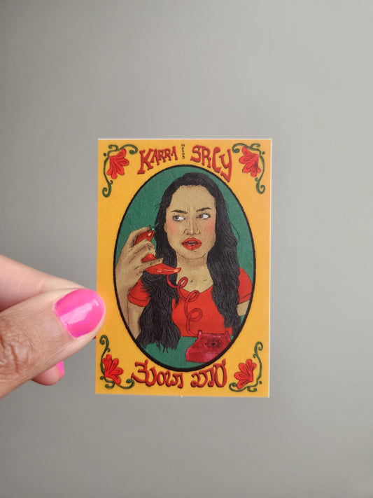 Karra Means Spicy Chili Phone Sticker